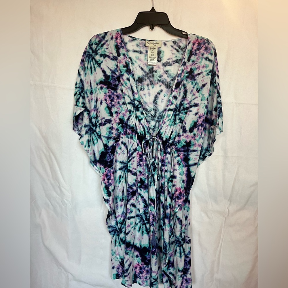 Jessica Simpson Multicolor Tie-Dye Coverup